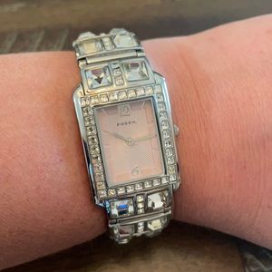 Fun rhinestone Fossil watch
